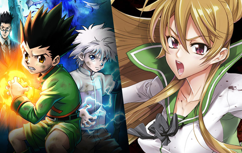 Filmes de 'Hunter X Hunter' e OVA de 'Highschool of the Dead