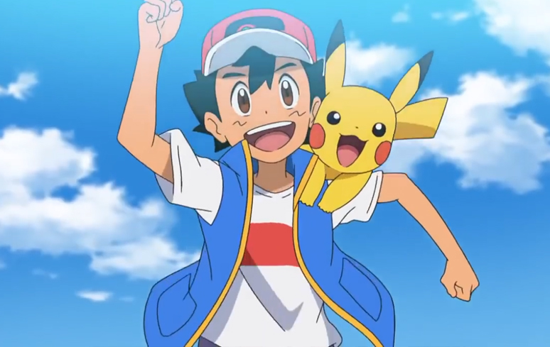 No episódio 12  Campeonato Mundial de Pokemon Por assistir as finais Ash  e Gou visitando a região de Galar