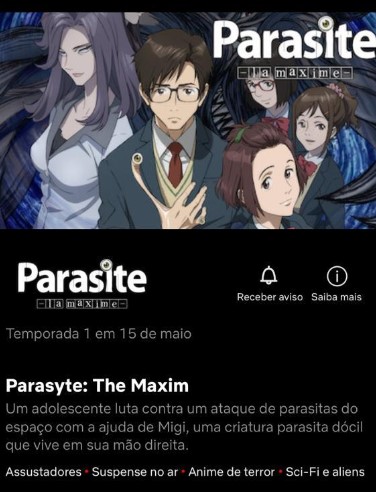  Parasyte estreia na Netflix