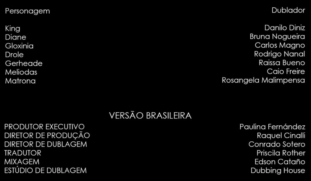 Os Sete Pecados Capitais: Prisioneiros do Céu, Dublapédia