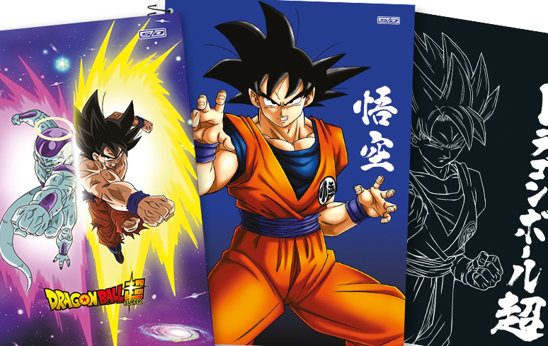 Caderno cartografia e desenho dragon ball super goku black vs beerus sao  domingos