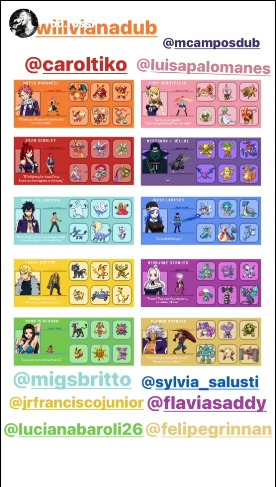 Todos os Dubladores Do Anime Fairy Tail #dubladores #series