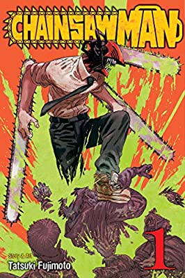 Imagem: Capa do 1º volume de Chainsaw Man.