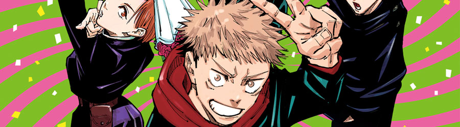 Imagem: Yuji e outros personagens de 'Jujutsu Kaisen'.