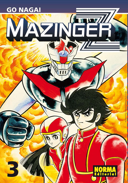 Imagem: Capa do volume 3 da edição espanhola de Mazinger Z.