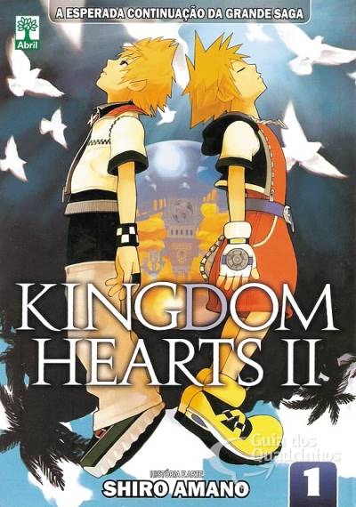 Imagem: Capa do 1º volume de 'Kingdom Hearts 2' pela Abril.