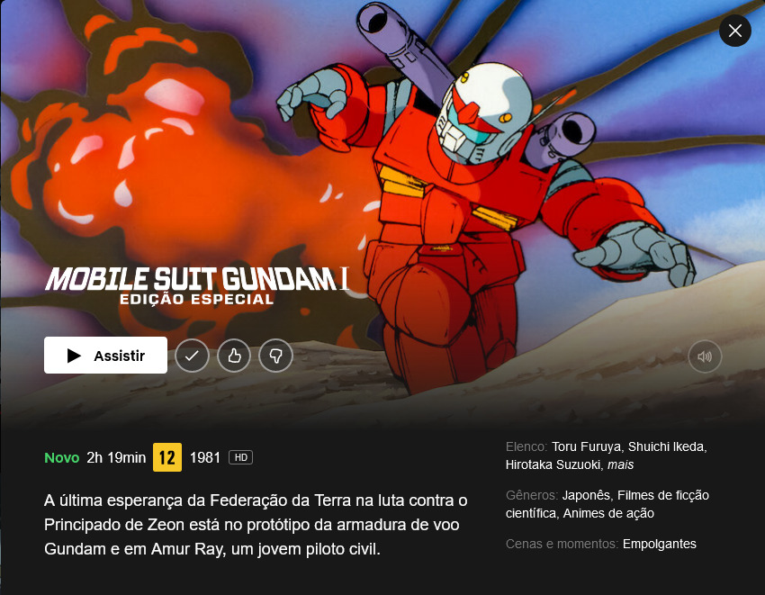 Gundam: Trilogia compilatória e 'Char Contra Ataca' estreiam na Netflix