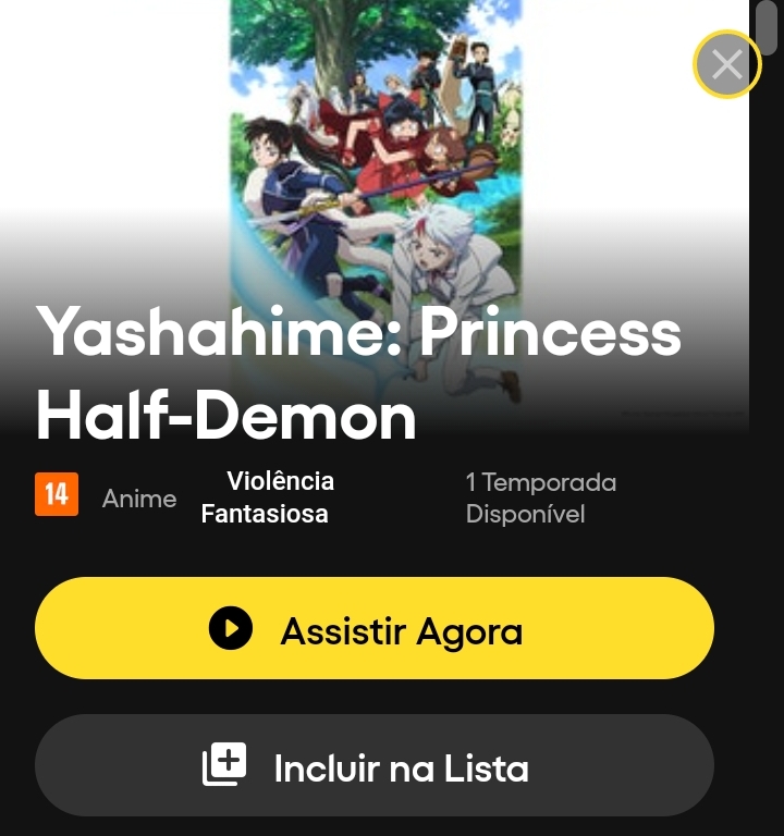 INUYASHA KANKETSU-HEN DUBLADO deve chegar na PLUTO TV antes da