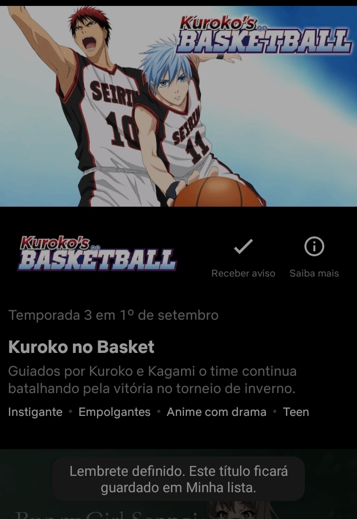 Assistir Kuroko no Basket - Todos os Episódios