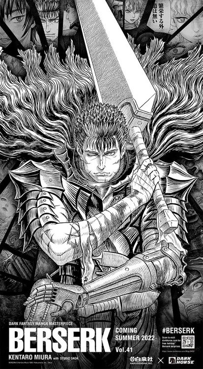 Mangá de Berserk vai começar um novo arco dia 22 de Setembro