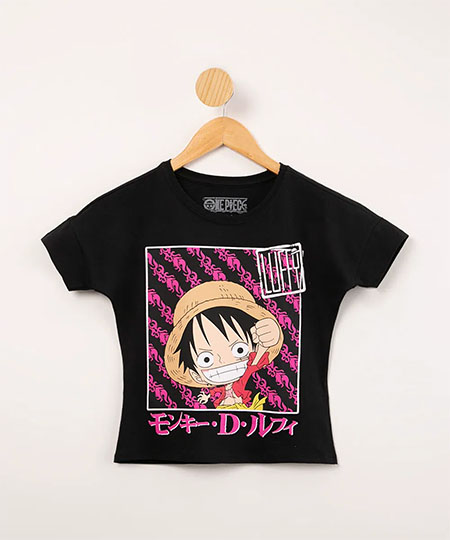 Camiseta Camisa One Piece Pirata Luffy Eiichiro Oda Anime