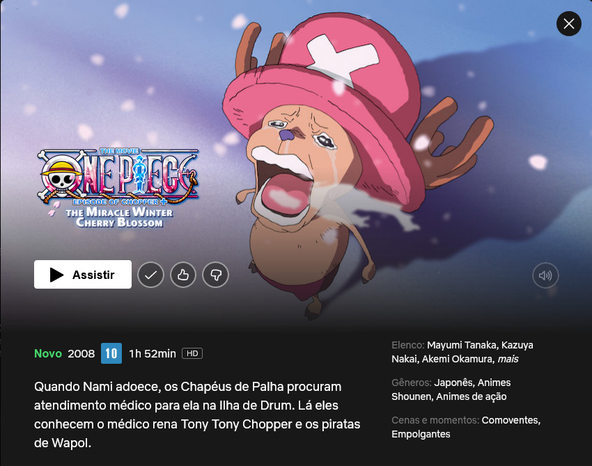 One Piece: Saga de Alabasta' e 'Flor do Inverno' estreiam na Netflix