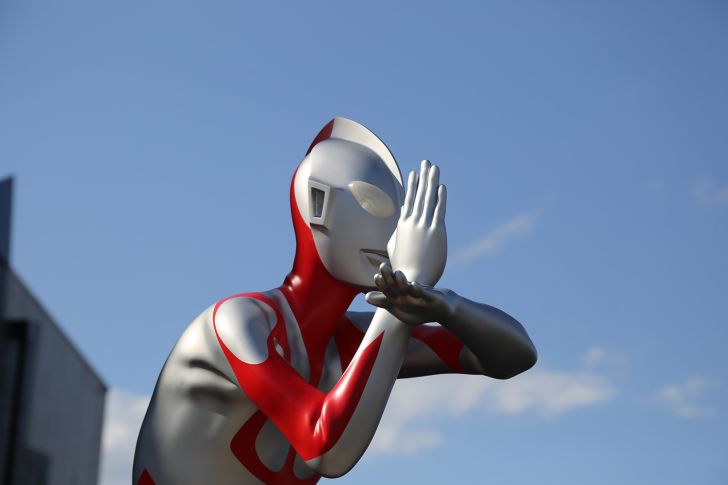 Estátua do 'Shin Ultraman'.