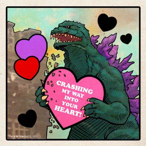 Imagem: "Space Godzilla de namorados".