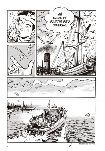 Imagem: O navio de Kanikosen em página.