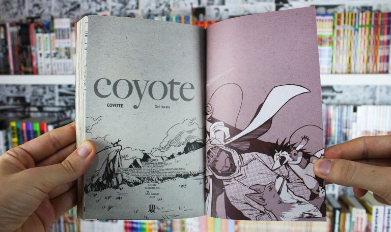 imagem: contracapa do mangá Coyote
