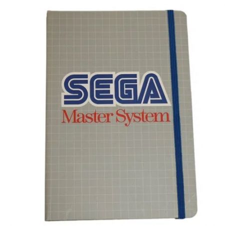 Imagem: Caderno com o logo do Master System.