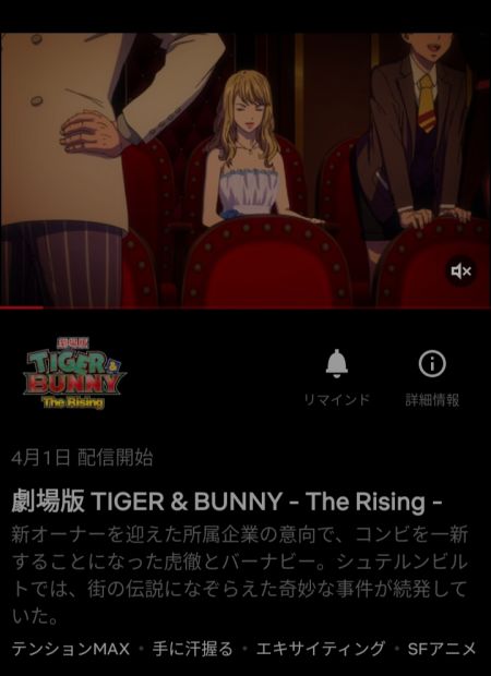 Imagem: Tela de TIGER & BUNNY RISING na Netflix.
