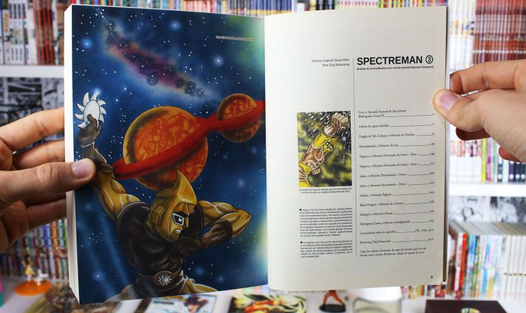Imagem: sumário do volume 3 de Spectreman