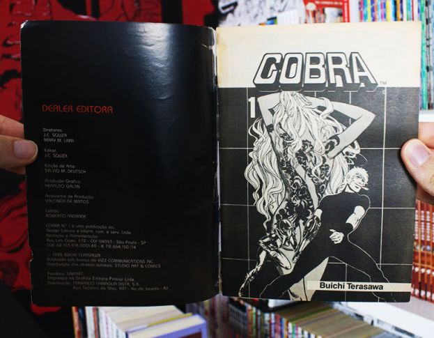 imagem: ficha técnica do mangá Cobra
