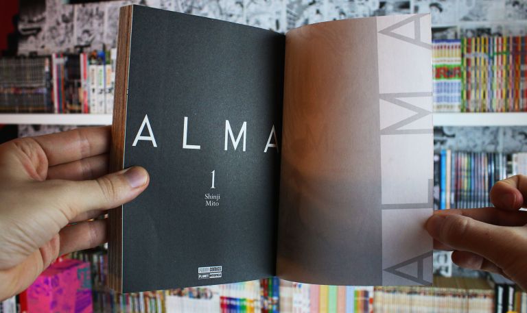 imagem: foto da 1ª página do volume 1 do mangá Alma