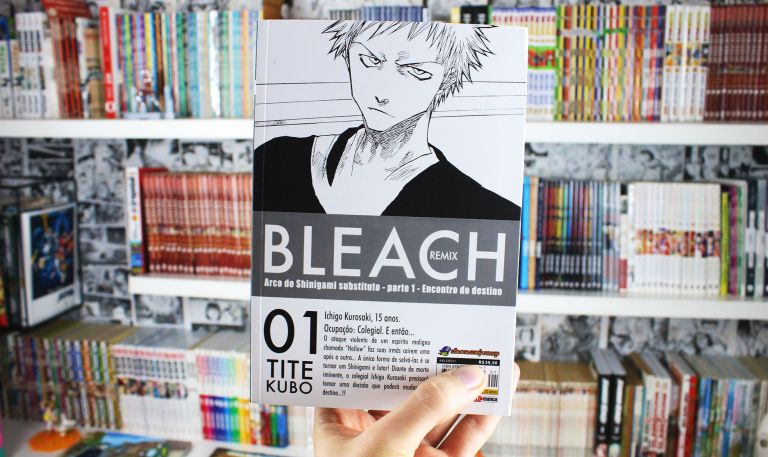 imagem: foto da 4ª capa do mangá Bleach Remix Volume 1