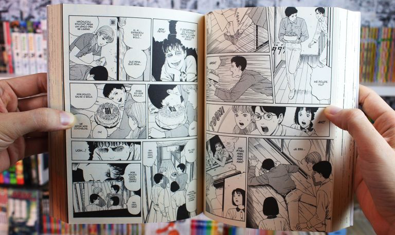 imagem: foto das páginas de história do mangá Souchi