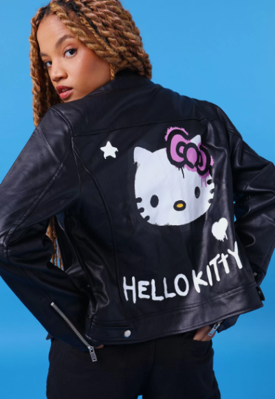 imagem: jaqueta da hello kitty.