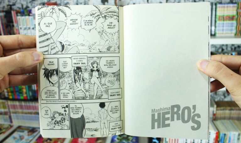 imagem: páginas de história do mangá Mashima Hero's