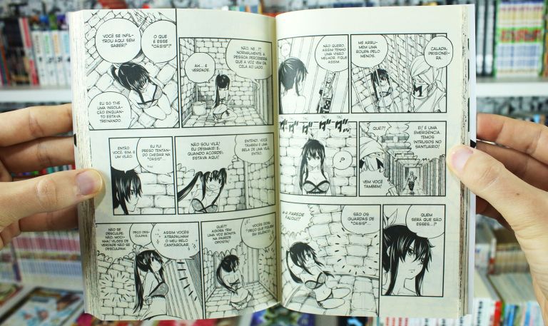 imagem: páginas de história do mangá Mashima Hero's