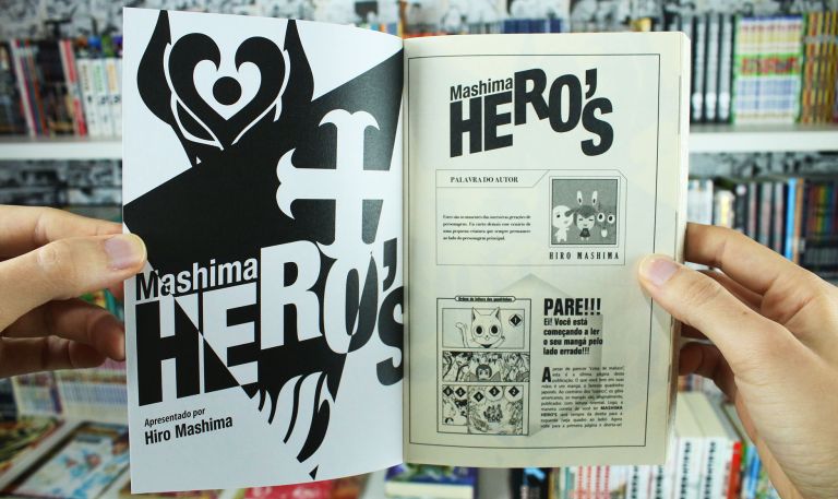 imagem: páginas finais do mangá Mashima Hero's