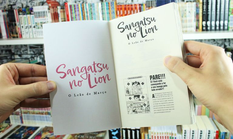 imagem: 3ª capa do vol. 1 do mangá Sangatsu no Lion