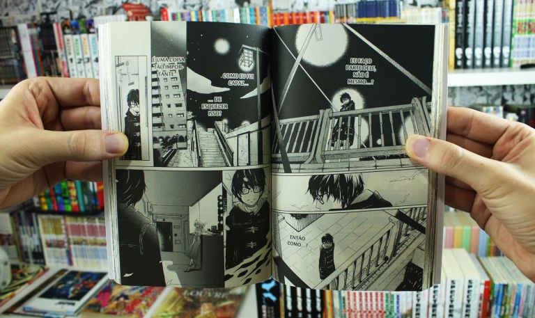 imagem: páginas de história do vol. 2 do mangá Sangatsu no Lion