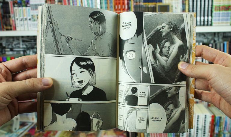 IMAGEM: foto das páginas de história do volume 2 do mangá Boys Run The Riot