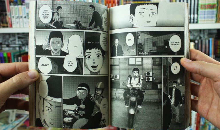 IMAGEM: foto das páginas de história do volume 2 do mangá Boys Run The Riot