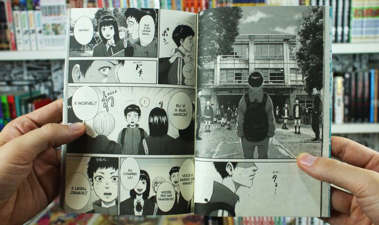 IMAGEM: foto das páginas de história do volume 3 do mangá Boys Run The Riot