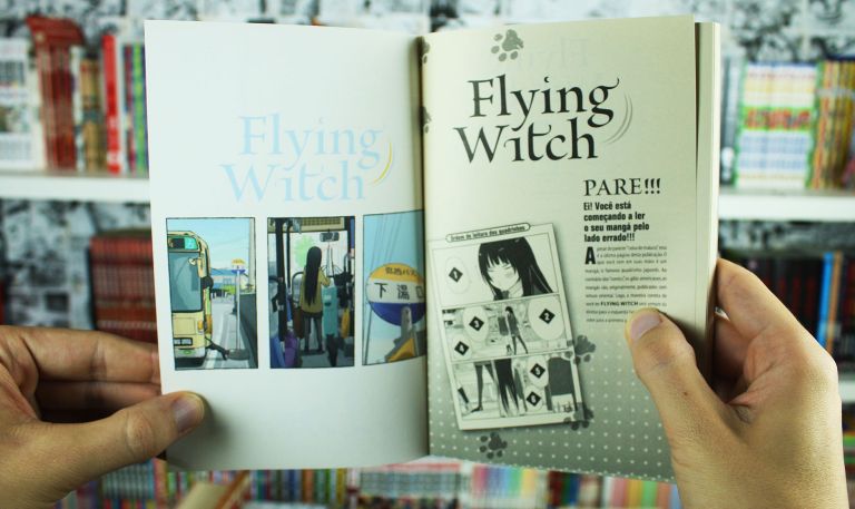 imagem: página final do volume 1 do mangá Flying Witch