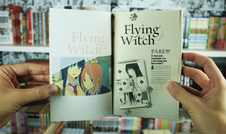 imagem: página final do volume 2 do mangá Flying Witch